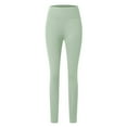 thumbnail image 6 of Riforla Womens Leggings High Waisted Non See Through Workout 4 Way Stretch Squat Proof Comfortable Fitness Slim Fit No Pockets Pants for Women Light Green S, 6 of 6