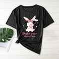 thumbnail image 2 of Womens Easter Tops 2025 Summer Fashionable Short-Sleeved T-Shirt with Round Neck and Graphic Print, 2 of 4