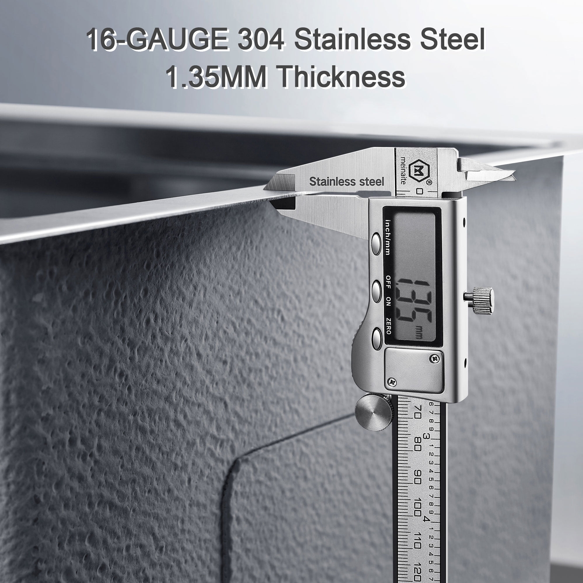 HIGOLD 30 inch Single Bowl Kitchen Sink Undermount,Stainless Steel Nano Sink, Rose Gold 30"×18"×10"