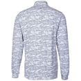 thumbnail image 3 of Men's Cutter & Buck Charcoal Wisconsin Badgers Big & Tall Traverse Camo Print Stretch Quarter-Zip Pullover Top, 3 of 3