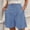 Light Blue women's high waisted bermuda shorts a1, variant on Cagogo Women's High Waisted Bermuda Shorts with Pockets Casual Regular Fit Solid Summer Beach Party Trousers Stretch Lounge Work, Army Green XL