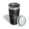 thumbnail image 4 of Keystone Lake Map Tumbler Travel Mug Insulated Laser Engraved Coffee Cup Oklahoma 20 oz Black, 4 of 5