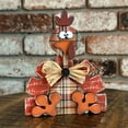 thumbnail image 4 of ⚡ Big Sale ! Fall Thanksgiving Turkey Decorations Layered With Trays Decorated With Wooden Crafts Animal Decorations., 4 of 9
