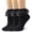 Black, variant on TZYDMN Women Ruffle Ankle Socks with Lace Double Layer Fashion Princess Dress Socks, 3 Pairs