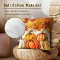 thumbnail image 6 of Autumn Pumpkin Throw Pillow Covers 16x16 Set of 2 Maple Leaves Couch Pillow Cases Thanksgiving Cushion Covers for Home Outdoor Sofa Decor, 6 of 6