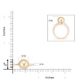 thumbnail image 4 of ANGARA Solitaire Golden South Sea Cultured Pearl Bypass Ring in 14K Rose Gold for Women | June Birthstone, Birthday, Anniversary, Jewelry Gift for Women | Pearl Ring, 4 of 8
