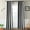 Awning Black & Fog White, variant on Half Price Drapes Striped Awning Black & Fog White Stripe Curtains(1 Panel), Window Curtains 120 inches long , 50W X 120L