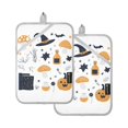thumbnail image 7 of Yayeee Pot Holders Kitchen Heat Resistant with Pocket 7"x9.8" Cotton Oven Cooking Hot Pads, White Halloween Pattern, 7 of 7