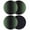 Green, variant on Purple Black Ombre Coasters Set of 4, Modern Gradient Abstract Art Absorbent Coasters for Drinks, Coaster for Bar Office Dining Coffee Table Accessories Decor, Non Slip Round Desk Coaster
