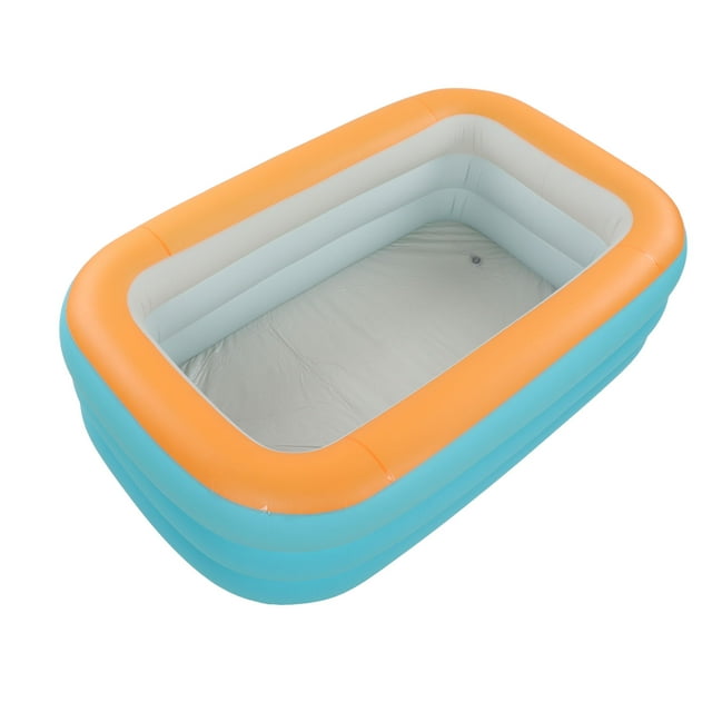 Inflatable Swimming Pool, 2.6m/8.5ft Foldable Large Size Kiddie Pool, Easy Set Up Kids Pool, Backyard, Outdoor Summer Water Party For Family, Bathing And Soaking, Pool For Kids