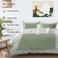 thumbnail image 4 of Cameo Brown Greek Key Bedding 3 Piece Duvet Cover Set Twin Size, Geometric Greece Ancient Farmhouse Geo Soft Microfiber Comforter Cover with Zipper Closure & Pillowcases, FadeResistant Quilt Cover, 4 of 9