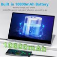 thumbnail image 3 of Moniteur Portable, Écran Tactile Batterie 14.1 Pouces 5000mAh avec Clavier pour PC, 3 of 7