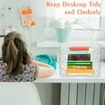 thumbnail image 7 of IBEQUEM 1 Set 4 Tier Clear Stackable Document Organizer,A4 Acrylic Desk Letter Tray,Premium File Paper Holder for Home Office Studyk Storage Rack Side Load for Office Desktop, 7 of 7
