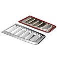 thumbnail image 4 of 2Pc Car Front Engine Hood Bonnet Vents Chrome Hood Air Outlet Cover Universal, 4 of 4