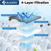 Bluearks 14Pcs Dust Bags Compatible with Dreame X30 Ultra / X40 Ultra /X50 Ultra/L10s Ultra Gen 2/L10s Pro Ultra / L10s Pro Ultra Robot Vacuum,3.2L Capacity Activated Carbon