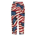 thumbnail image 5 of Roncen Women's Independence Day Printed Capri Pants - Comfortable Loose Fit Wide-Leg Trousers with Summer Style & Casual Design, 5 of 5