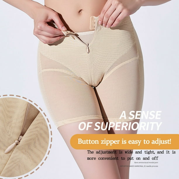 ESSSUT Underwear Womens Women's Zipper Buckle Thin Abdomen Plastic Body  Post - Lift Hip Thin Legs Pants Hip High Waist Belly Underwear Lingerie For