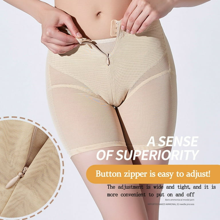 Aueoeo Hip and Butt Padded Shapewear, Shapers for Women Tummy Control  Women's Zipper Buckle Thin Abdomen Plastic Body Post - Lift Hip Thin Legs  Pants Hip High Waist Belly Underwear 