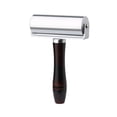 thumbnail image 1 of Toystoory Rodillo de presión plano de acero inoxidable para madera, soporte en blanco de cuero, rodamiento de rueda, arrugador, herramientas de bricolaje Cocina y Comedor Negro/100 mm Toystoory HA077468-06, 1 of 6