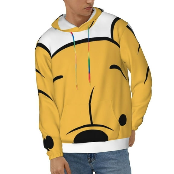 Winnie The Pooh Unisex Hoodies 3D Print Hooded Sweatshirt for Men Women, Long Sleeve Fall Pullover Top with Pockets