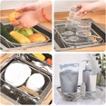 thumbnail image 7 of Expandable Stainless Steel Sink Strainer Basket, Over The Sink Colander for Washing Veggies & Draining Pasta, Space-Saving Dish Drying Rack Kitchen Tool（Medium 29.5x21.5x6.5cm）, 7 of 7