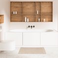 thumbnail image 6 of Unique Bargains Bath Rugs Towel Cotton Absorbent Hotel Shower Floor Mat Khaki 20" x 32", 6 of 7