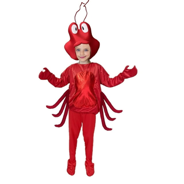 Disfraz De Cangrejo Para Niñas Y Niños - Traje De Animales Marinos Primavera (4 Años)