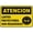 Warning Sign 5, variant on Spanish Caution Eye Protection Required Sign 8"x12", Aluminum Tin Warning Signs for Home Outdoor Garden, Weatherproof Bilingual PPE Sign