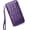 A3-Purple, variant on Womens Wallets Large Capacity RFID Blocking Wallet for Women Zip Clutch Card Holder with Wristlet