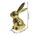 thumbnail image 5 of Bunny Ceramic Figurine Jewelry Plate Ring Storage Plate, Exquisite Antique Finish Perfect For Easter Theme Decor Spring Centerpiece Complement With Easter Eggs Grass Spring, 5 of 9
