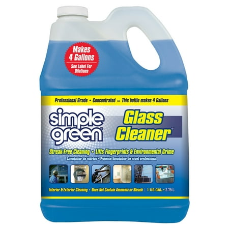 Simple Green Pro Grade Glass Cleaner 1 Gallon (Glass Pro Bartender's Best Friend)