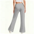 thumbnail image 6 of Aloohaidyvio Wide Leg Sweatpants for Women Casual High Waisted Yoga Pants Drawstring Flare Leg Pants with Pockets, 6 of 9