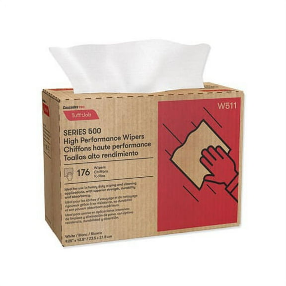 Tuff-Job S500 High Performance Wipers 9 1/4 x 12 1/2, 176/Box, 10 Box/Carton