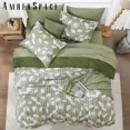 thumbnail image 6 of Amberspace Botanical Flowers Design 7-piece Bed in a Bag Comforter Set with Sheets,Olive Green,King, 6 of 8