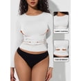 thumbnail image 5 of Women's Seamless Long Sleeve Smoothing Undershirt, 5 of 6