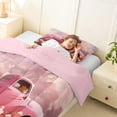thumbnail image 4 of Castle Fairy Cartoon Rescue Vehicle Twin Comforter Sets 3-Piece for Kids, Cute Fire Police Ambulance Bedding Set for Bedroom, Light Blue,Pink Reversible, 4 of 6