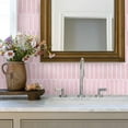 thumbnail image 3 of Thicker Pink Peel and Stick Backsplash - 10 pcs of 12" x 12" - 3D Adhesive Peel and Stick Tiles Backsplash for Kitchen, Bathroom, Removable, Waterproof, Vinyl Wall Tile, 3 of 12