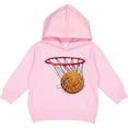thumbnail image 2 of Inktastic Basketball Swish Toddler Hoodie, 2 of 4