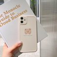 thumbnail image 2 of SHENMO Compatible with Iphone 13promax case Cute Painted Design Brown B, 2 of 5