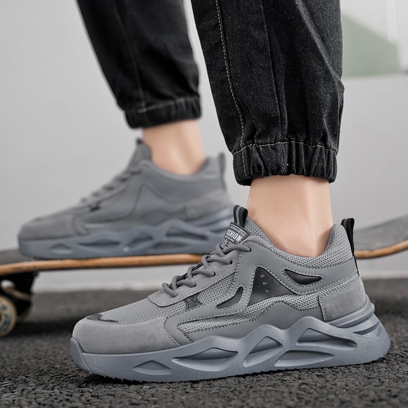 Men'S New Season Outdoor Sports Hiking Shoes That Are Both Stylish And Classic, Featuring Breathable Mesh, Thick Soles for Shock Absorption, Slip Resistance, Durability, And High Elasticity