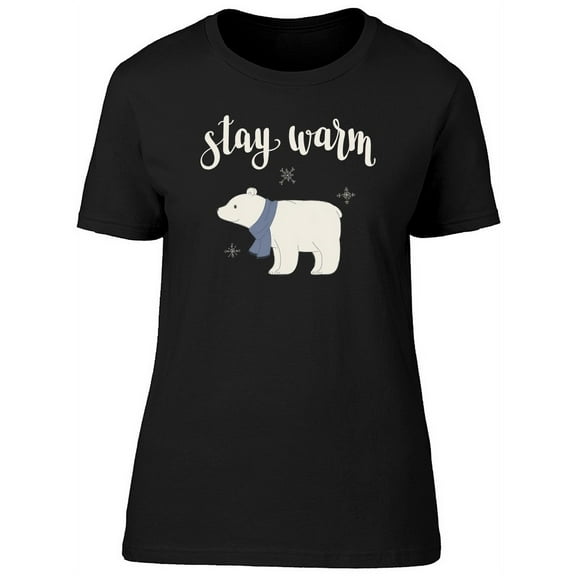Stay Warme Cute Polar Bear Tee Women's -Image by Shutterstock