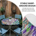 thumbnail image 2 of Abstract Geometric Round Tablecloth for 36-44 Inch Tables,Fitted Table Cover with Elastic Edge,Modern Marble Abstract Art Aesthetics Waterproof Outdoor Table Cloth Protector for Patio Garden Dinner, 2 of 9