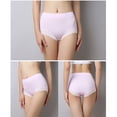 thumbnail image 2 of Aayomet Culotte en Coton pour Femmes Taille Haute Serrée Dentelle (Rose, G), 2 of 3