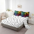 thumbnail image 3 of Erosebridal Video Gamer Bedding Sets Twin Size,Checkered Gradient Comforter Sets with Sheets,Gamepad Decor,Reversible,7pcs, 3 of 5