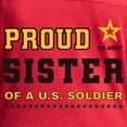 thumbnail image 3 of CafePress - Proud Sister Of A Soldier Black And Gold T Shirt - Womens Football Shirt, 3 of 4