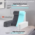 thumbnail image 2 of Almohada trasera ENITYA, soporte de cama de 19 pulgadas con reposabrazos y bolsillos, 2 of 8