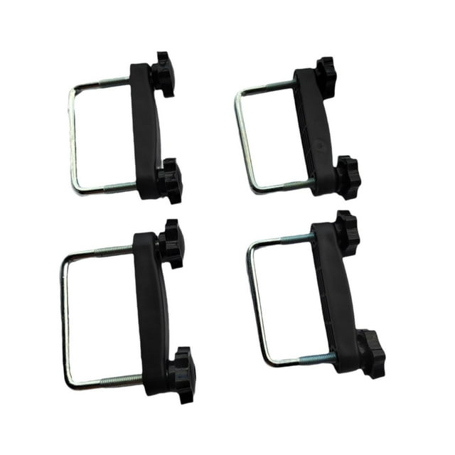 Colaxi 4 Pieces Generic U Bolt Roof Rack Clamps Set, Car Roof Rack Accessories, Roof Rack Luggage Carrier Accessories for Most Car Inner diameter 6 cm