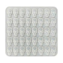 YiFudd festival Sugar Skull Silicone Mold pc with 40 even Fondant & skull ice grill baking small skull DIY candy tool festival Skull Silicone Mold Skull Ice Grill Baking Molds