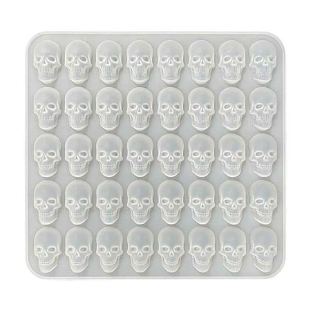 

loopsun Halloween Hot 40 Even Skull Ice Grill Baking Small Skull Halloween DIY Candy Tool