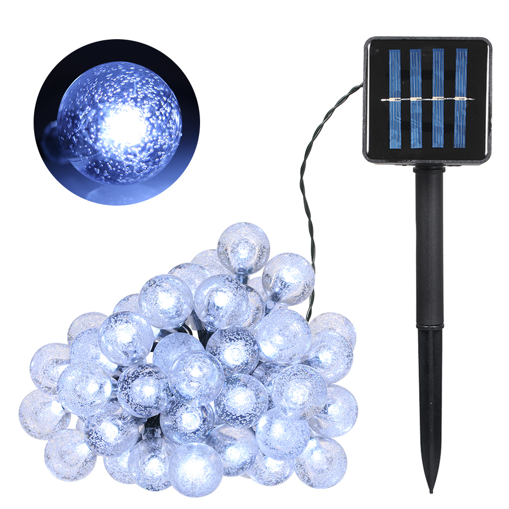 solar powered string light bulbs